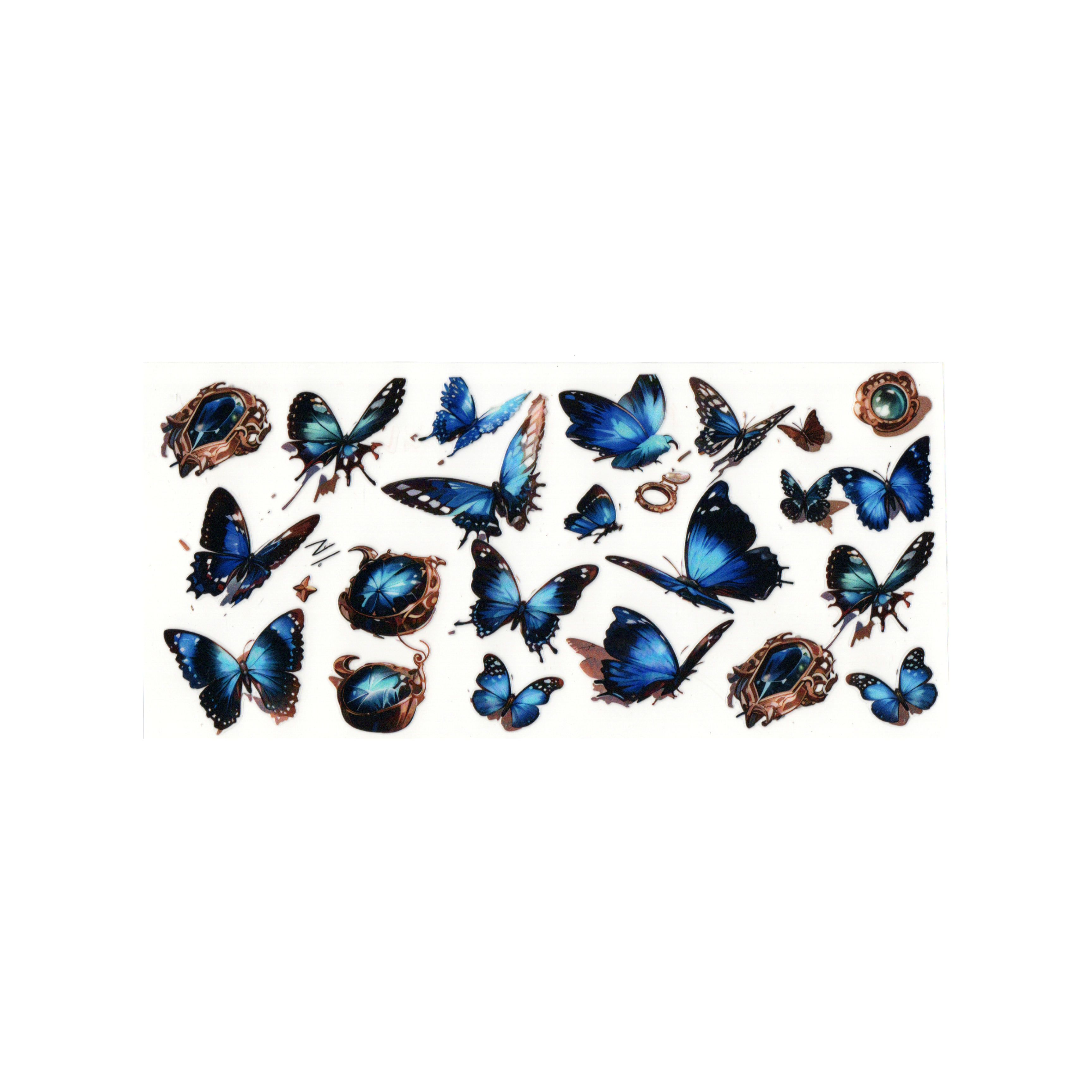 Blue Mystic Butterflies