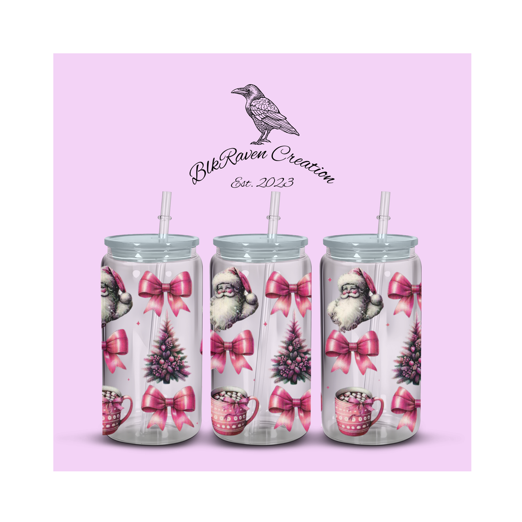 Santa & Pink Bows