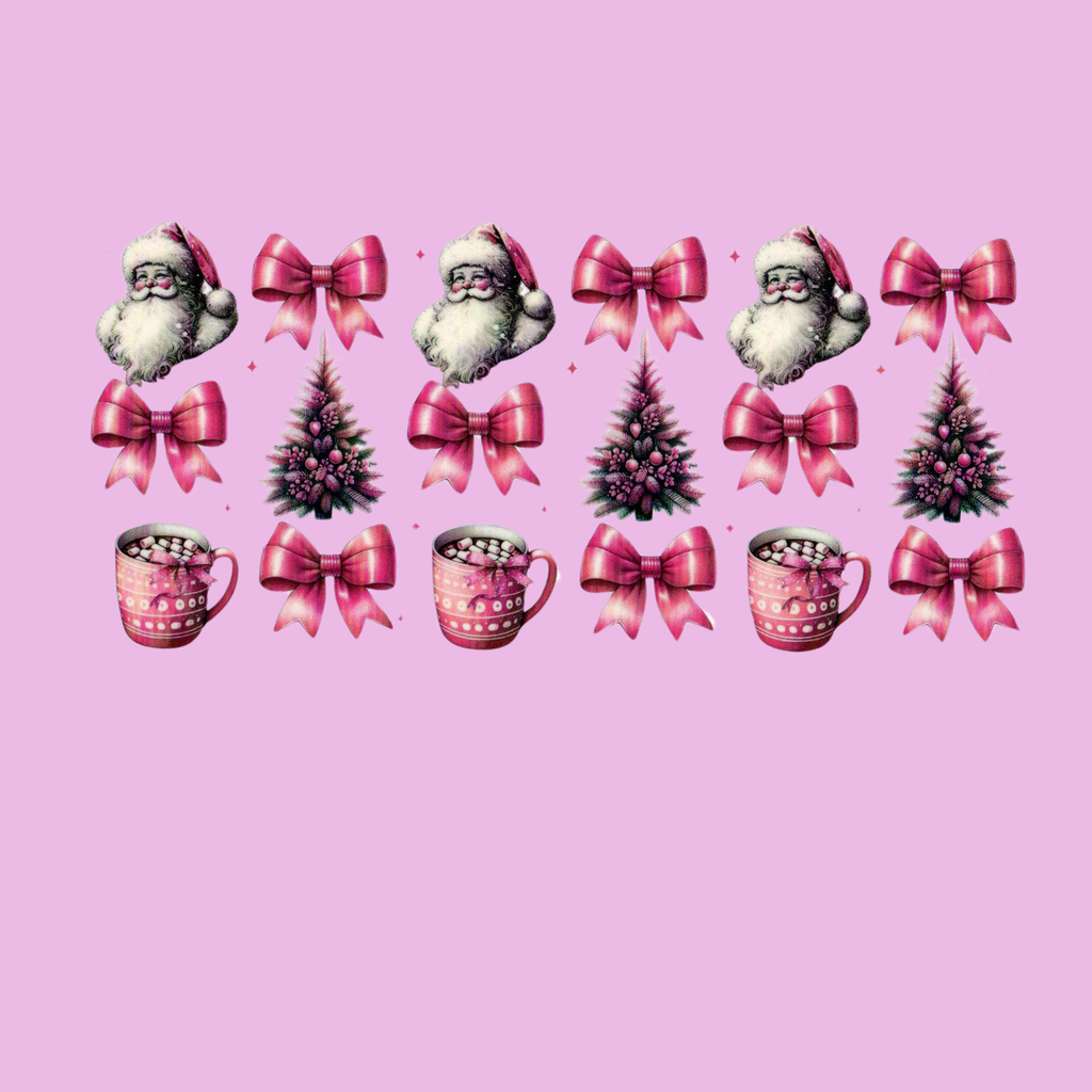 Santa & Pink Bows