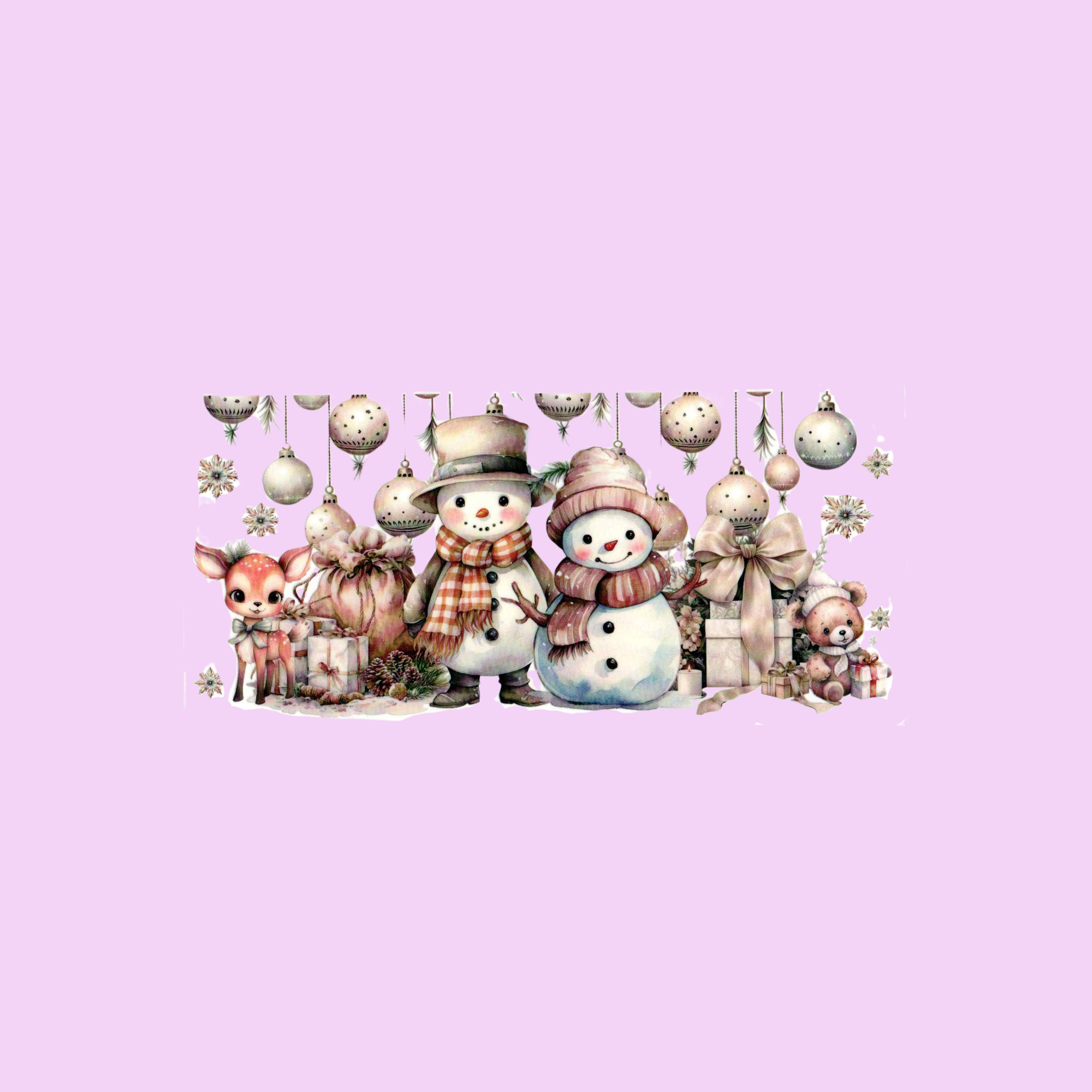 Cream Snowman