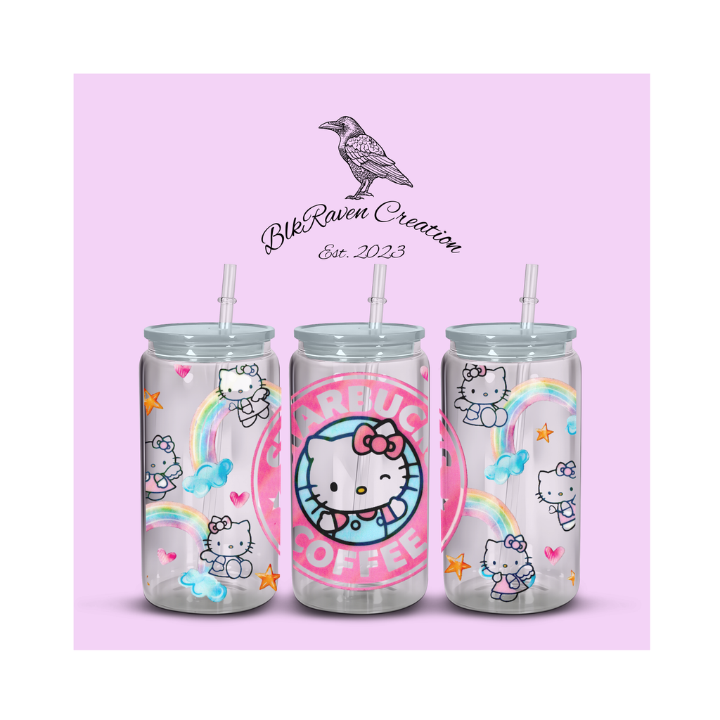 Holographic Kitty Hearts & Stars