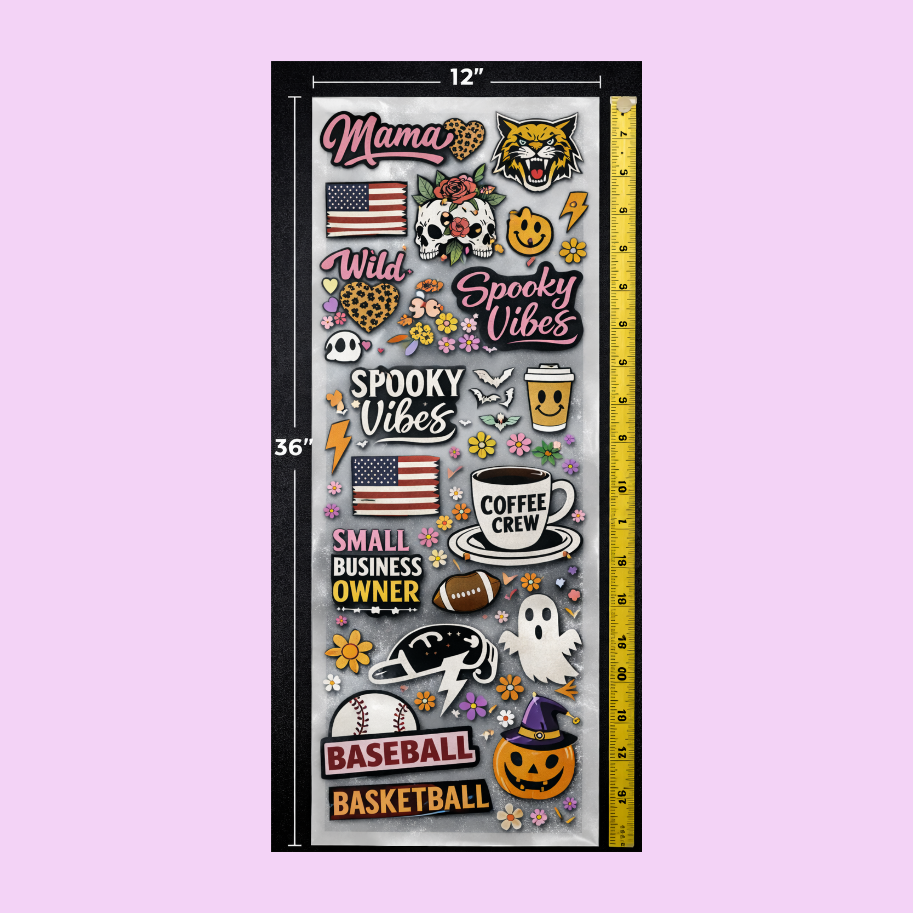 Custom DTF Gang Sheet – 12” Wide